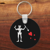 Blackbeard's piratenvlag sleutelhanger (Voorkant)