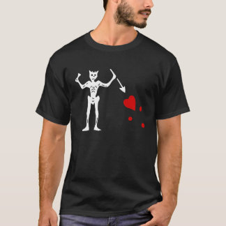 Blackbeard's piratenvlag t-shirt