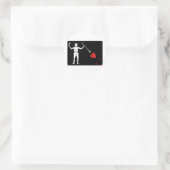 BlackBeards Vlag (Edward Teach) Ronde Sticker (Tas)