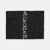 Blackbelt Karate Taekwondo Mma Martial Arts  Fleece Deken (Voorkant (Horizontaal))