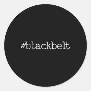 Blackbelt Karate Taekwondo Mma Martial Arts Ronde Sticker