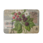 Blackberries Bloementuin Bloemvlinder Kunst Badmat (Voorkant)