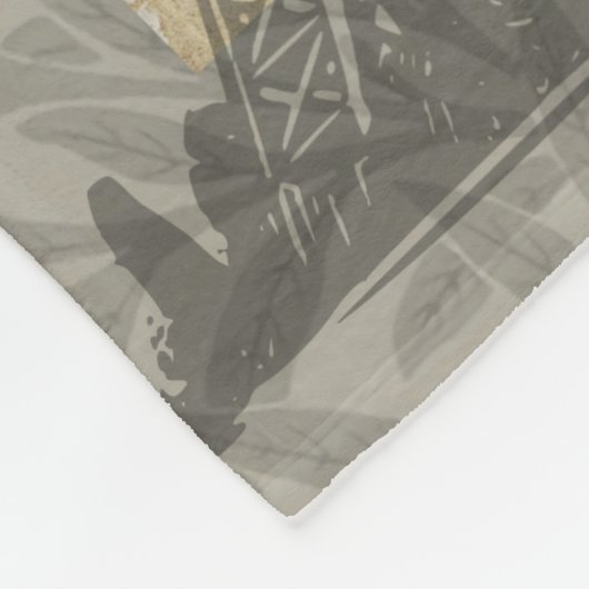 Blackberries Bloementuin Bloemvlinder Kunst Fleece Deken (Hoek)