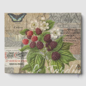 Blackberries Bloementuin Bloemvlinder Kunst Gastenboek (Achterkant)