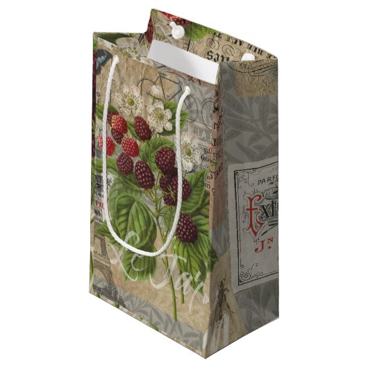 Blackberries Bloementuin Bloemvlinder Kunst Klein Cadeauzakje (Voorkant Gekanteld)