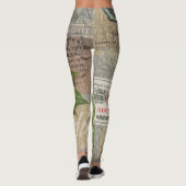 Blackberries Bloementuin Bloemvlinder Kunst Leggings (Achterkant)