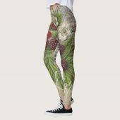 Blackberries Bloementuin Bloemvlinder Kunst Leggings (Links)