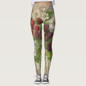 Blackberries Bloementuin Bloemvlinder Kunst Leggings (Voorkant)