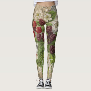 Blackberries Bloementuin Bloemvlinder Kunst Leggings