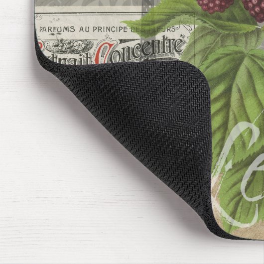 Blackberries Bloementuin Bloemvlinder Kunst Muismat (Hoek)