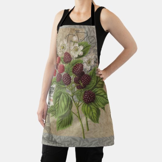 Blackberries Bloementuin Bloemvlinder Kunst Schort (Insitu)