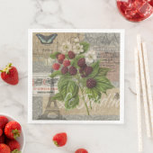 Blackberries Bloementuin Bloemvlinder Kunst Servet (Insitu)