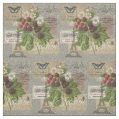 Blackberries Bloementuin Bloemvlinder Kunst Stof (Swatch)