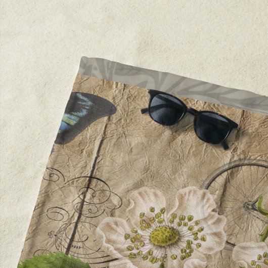 Blackberries Bloementuin Bloemvlinder Kunst Strandlaken (In situ)