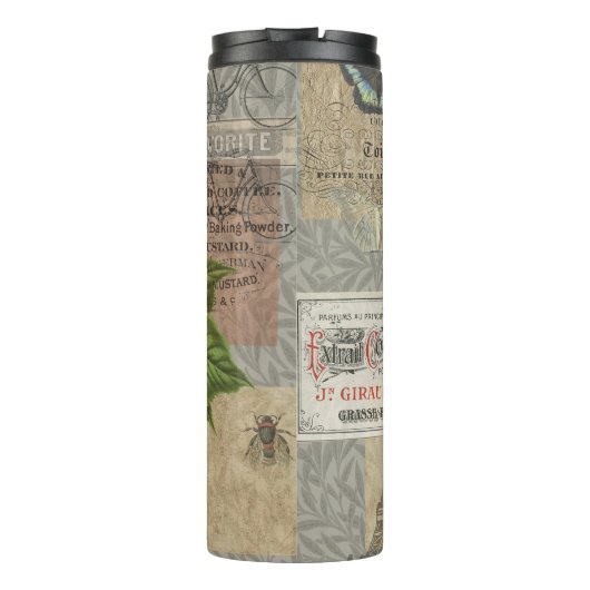 Blackberries Bloementuin Bloemvlinder Kunst Thermosbeker (Achterkant)