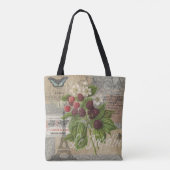 Blackberries Bloementuin Bloemvlinder Kunst Tote Bag (Achterkant)