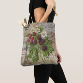 Blackberries Bloementuin Bloemvlinder Kunst Tote Bag (Dichtbij)