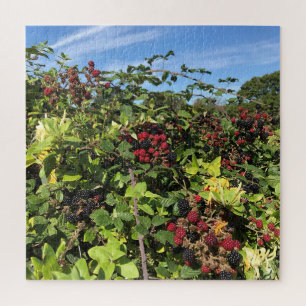 Blackberries en Honeysuckle in het Engels Land Legpuzzel