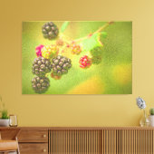 "Blackberries Fruit Plant" Kute foto. Bestel nu Canvas Afdruk (Insitu (Woonkamer))