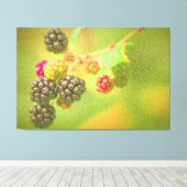 "Blackberries Fruit Plant" Kute foto. Bestel nu Canvas Afdruk (Insitu (Houten vloer))