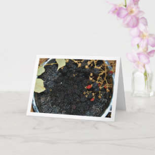 Blackberries in Colander Kaart