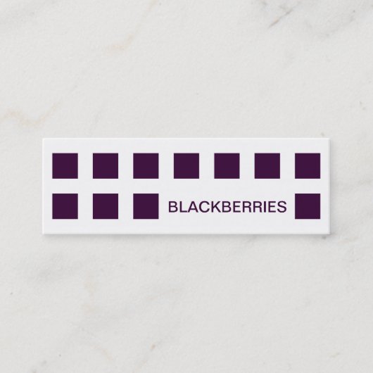 BLACKBERRIES (moskee-pleinen) Mini Visitekaartje (Voorkant)