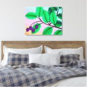 Blackberries on a Branch Canvas Afdruk (Insitu (Slaapkamer))