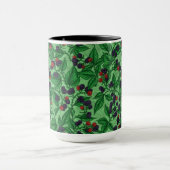 Blackberries on green mok (Midden)