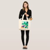 Blackberries op een tak grote tote bag (Voorkant (model))