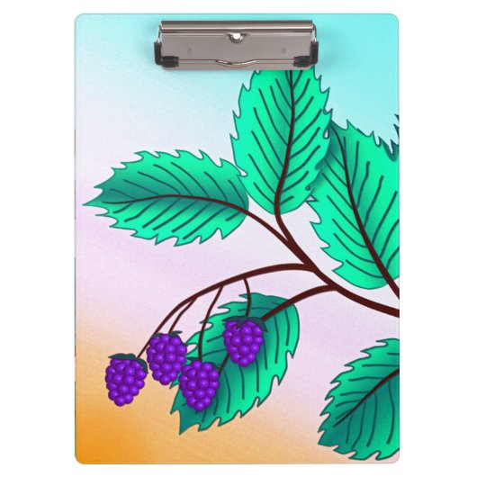 Blackberries op een tak klembord (Voorkant)