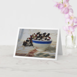 Blackberries op mozaïekkaart kaart