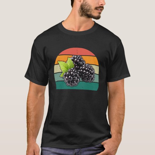 Blackberries Organic Fresh Men Women Children T-shirt (Voorkant)