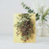 "Blackberries" van Paul de Longpré Briefkaart (Staand voorkant)