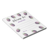 Blackberries verjaardag tijd capsule bericht notitieblok (Schuin)