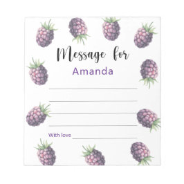 Blackberries verjaardag tijd capsule bericht notitieblok