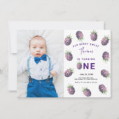 Blackberry 1e verjaardagsfeestje | Eerste bessen Kaart (Voorkant)