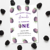 Blackberry 1e verjaardagsfeestje | Eerste bessen Kaart