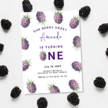 Blackberry 1e verjaardagsfeestje | Eerste bessen