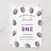 Blackberry 1e verjaardagsfeestje | Eerste bessen Kaart (Voorkant)