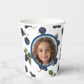 BlackBerry Aangepaste foto en naam Paper Papieren Bekers (Achterkant)