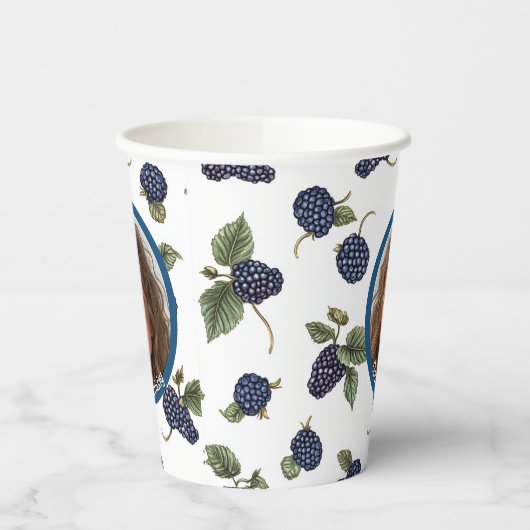 BlackBerry Aangepaste foto en naam Paper Papieren Bekers (Links)