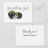 Blackberry bedankt notitiekaartje (Voorkant / Achterkant)