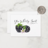 Blackberry bedankt notitiekaartje (Voorkant / Achterkant in situ)