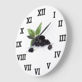 BlackBerry Berry waterverf Fruit Zomer Kleurrijk Grote Klok (Hoek)