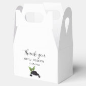 Blackberry bessen fruit Elegante moderne bruiloft Bedankdoosjes (Geopend)