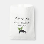 Blackberry bessen fruit Elegante moderne bruiloft Bedankzakje (Voorkant)