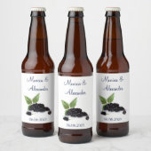 Blackberry Blackberries maakt zomerweddenschap Bier Etiket (Flessen)