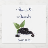 Blackberry Blackberries maakt zomerweddenschap Bier Etiket (Enkel label)