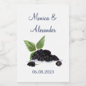 Blackberry Blackberries maakt zomerweddenschap Wijn Etiket (Enkel label)