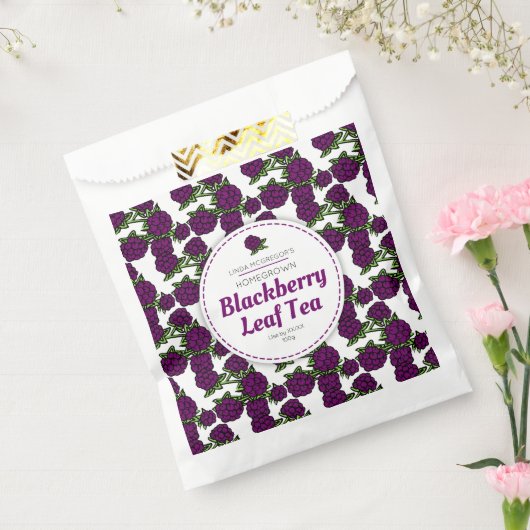 Blackberry-bladthee Bedankzakje (Gezegeld)